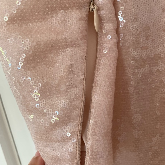 NEW Diane Von Furstenberg blush sequin dress - Picture 3 of 5